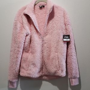 Soft pink Fila Sport zip-up jacket